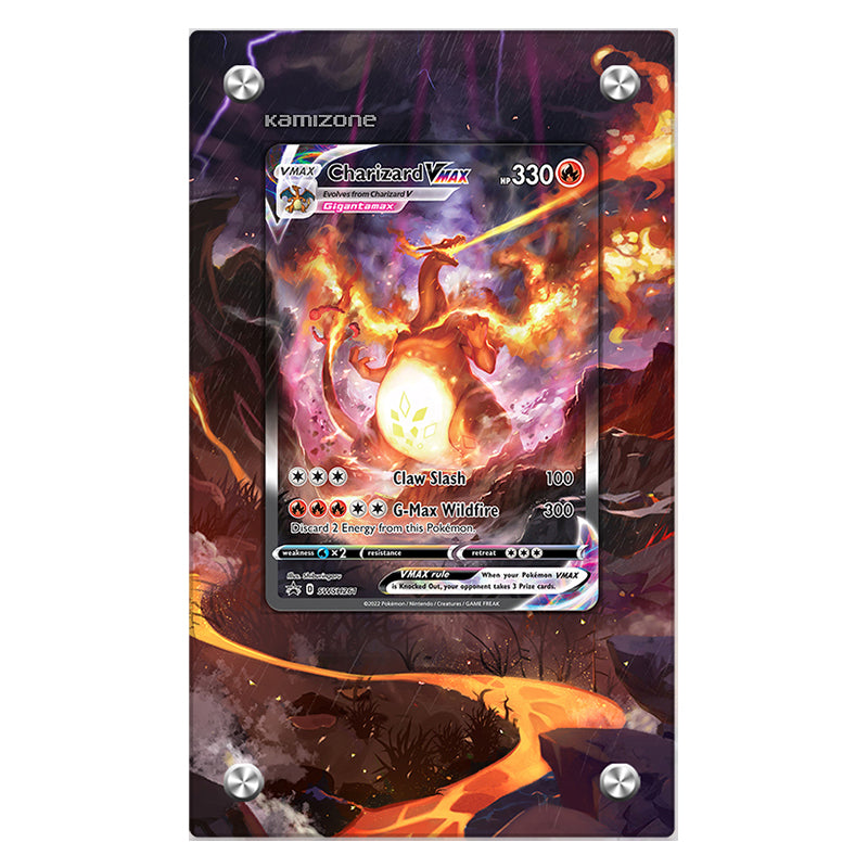 Charizard VMAX Swsh261 Pokémon Extended Artwork Protective Card Display Case Psa/cgc/raw-4