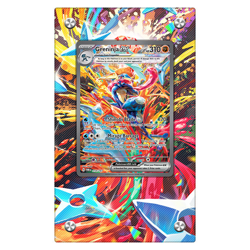 Greninja EX 214/167 - Pokémon Extended Artwork Protective Display Case Psa/cgc/raw-4