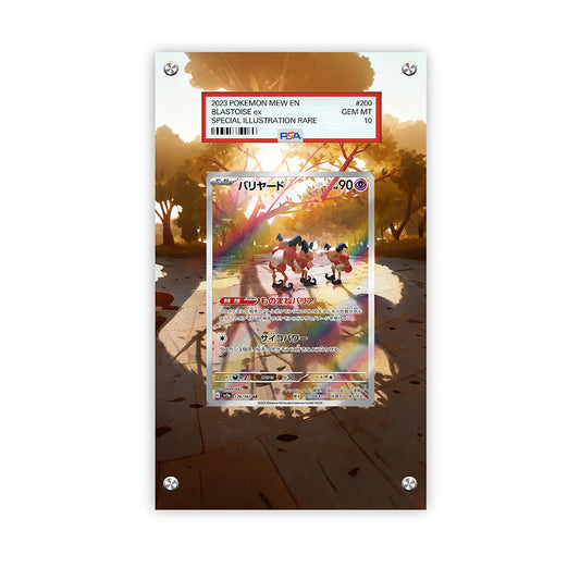 Mr. Mime 179/165 - Pokémon Extended Artwork Protective Card Display Case Psa/cgc/tag/raw-1