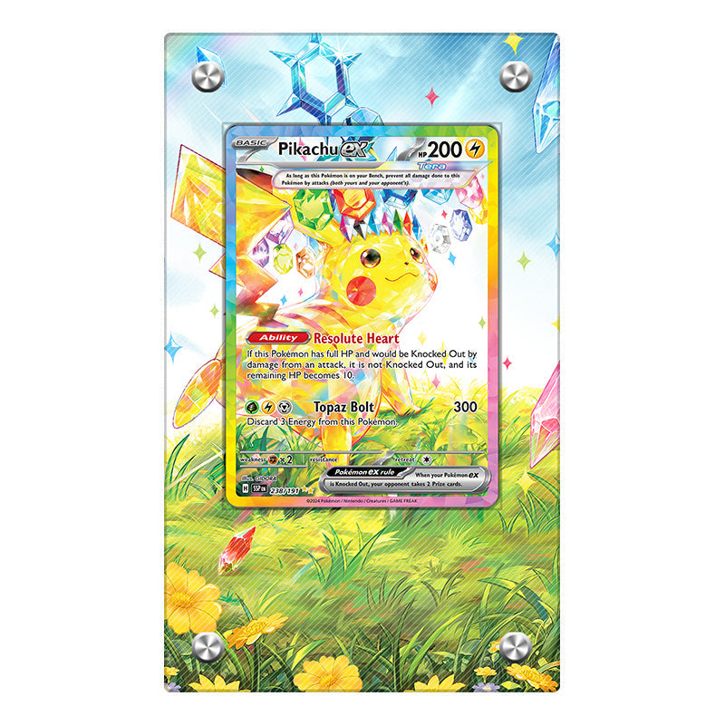Pikachu EX - Pokémon Extended Artwork Protective Display Case Psa/cgc/raw-4