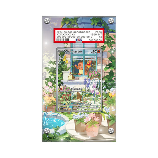 Charmander 044 - Pokémon Extended Artwork Protective Card Display Case Psa/cgc/raw-1