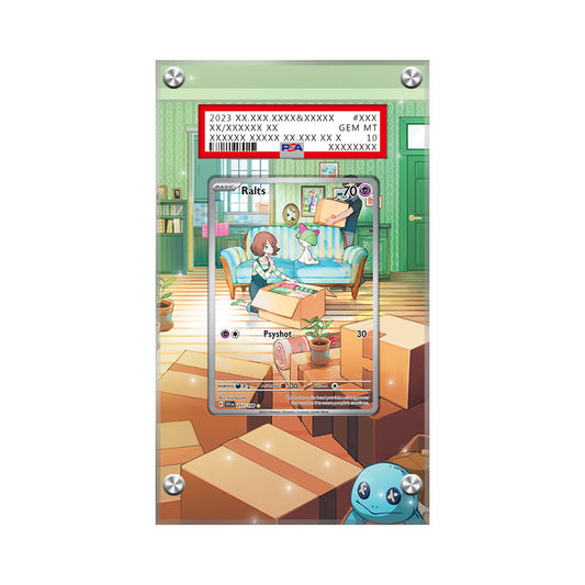 Ralts 211/198 - Pokémon Extended Artwork Protective Card Display Case Psa/cgc/raw-1