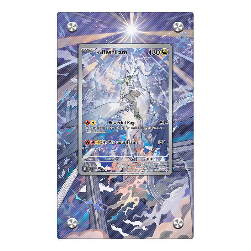 N's Reshiram 167/159 - Pokémon Extended Artwork Protective Card Display Case Psa/cgc/raw-4
