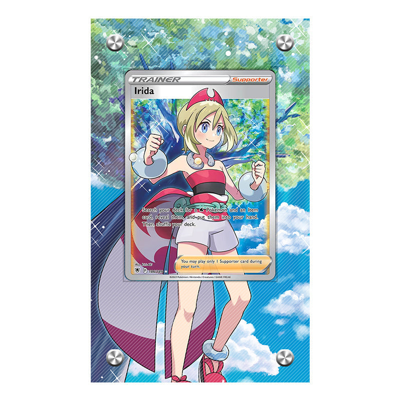 Irida 186/189 - Pokémon Extended Artwork Protective Card Display Case