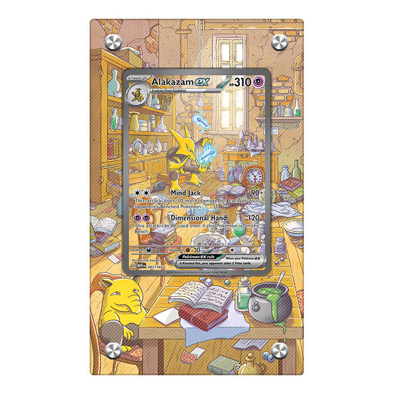 Alakazam ex 201/165 - Pokémon Extended Artwork Protective Card Display Case