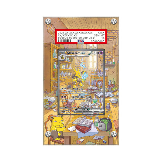Alakazam EX 201/165 - Pokémon Extended Artwork Protective Card Display Case Psa/cgc/raw-1
