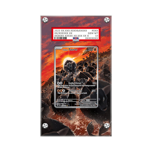 Paldean Tauros 218/193 - Pokémon Extended Artwork Protective Card Display Case Psa/cgc/raw-1