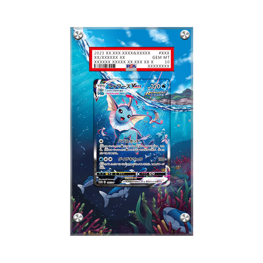 Vaporeon VMAX Swsh182 Pokémon Extended Artwork Protective Card Display Case Psa/cgc/raw-1