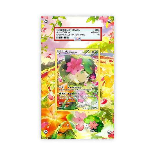Shaymin Xy115 - Pokémon Extended Artwork Protective Card Display Case Psa/raw