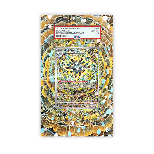 Magneton 159 - Pokémon Extended Artwork Protective Card Display Case Psa/cgc/tag/raw-1