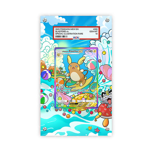 Alolan Raichu 203/239 - Pokémon Extended Artwork Protective Card Display Case Psa/raw-1