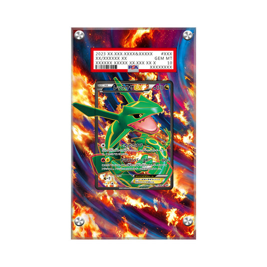 Rayquaza EX 145 - Pokémon Extended Artwork Protective Card Display Case Psa/cgc/raw
