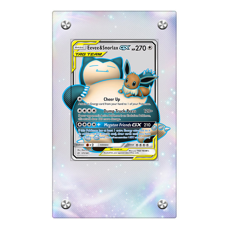 Eevee & Snorlax GX 171/181 - Pokémon Extended Artwork Protective Card Display Case
