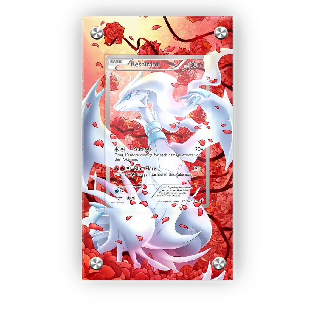 Reshiram RC22/RC25 - Pokémon Extended Artwork Protective Card Display Case