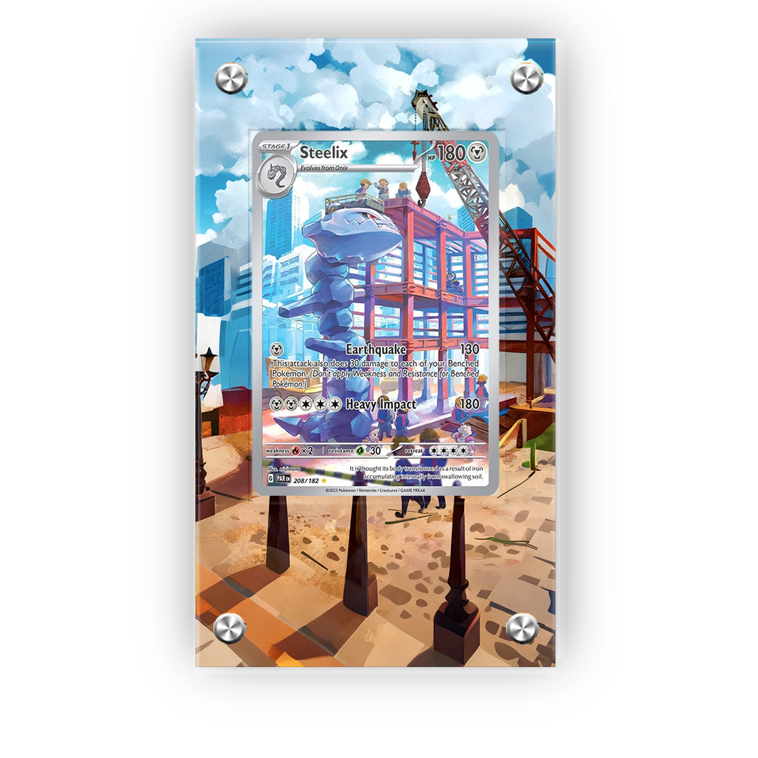Steelix 208/182 - Pokémon Extended Artwork Protective Card Display Case