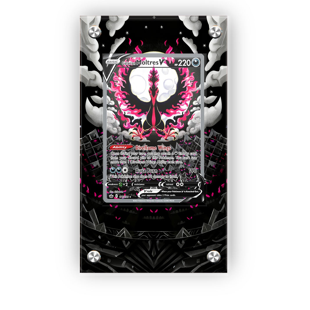 Galarian Moltres 177/198 - Pokémon Extended Artwork Protective Card Display Case