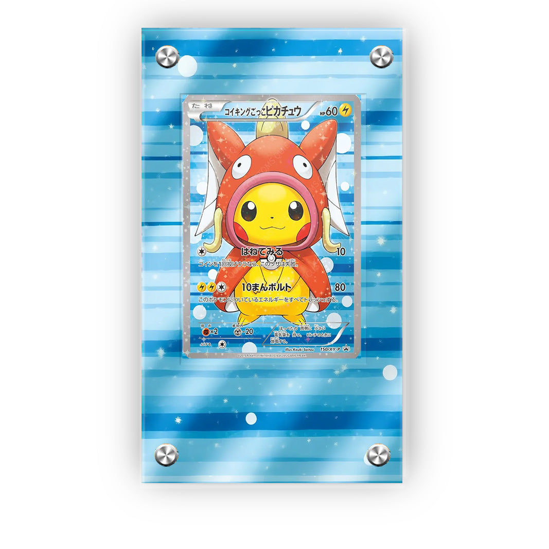 Poncho Pikachu x Magikarp - Pokémon Extended Artwork Protective Card Display Case