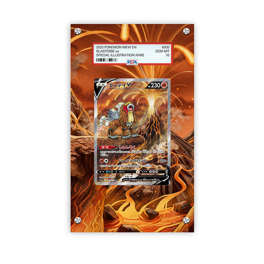 Entei V Gg36/gg70 - Pokémon Extended Artwork Protective Card Display Case Psa/cgc/tag/raw