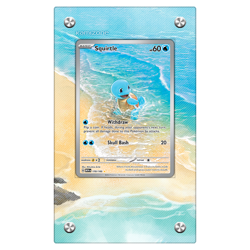 Squirtle 170/165 - Pokémon Extended Artwork Protective Display Case Psa/cgc/raw-4