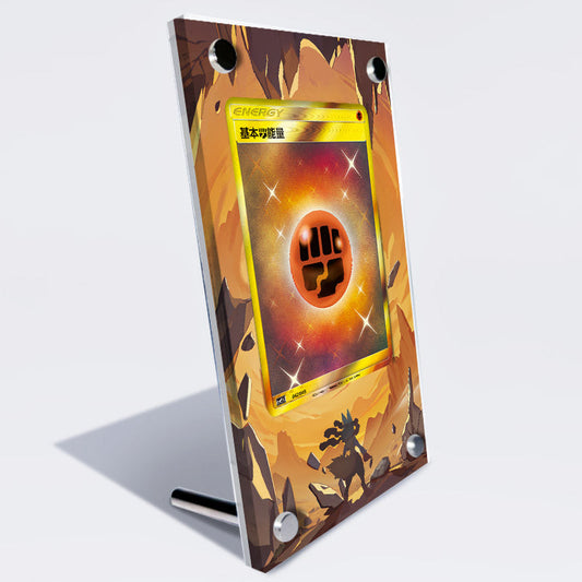 Fighting Energy - Pokémon Extended Artwork Protective Card Display Case-1