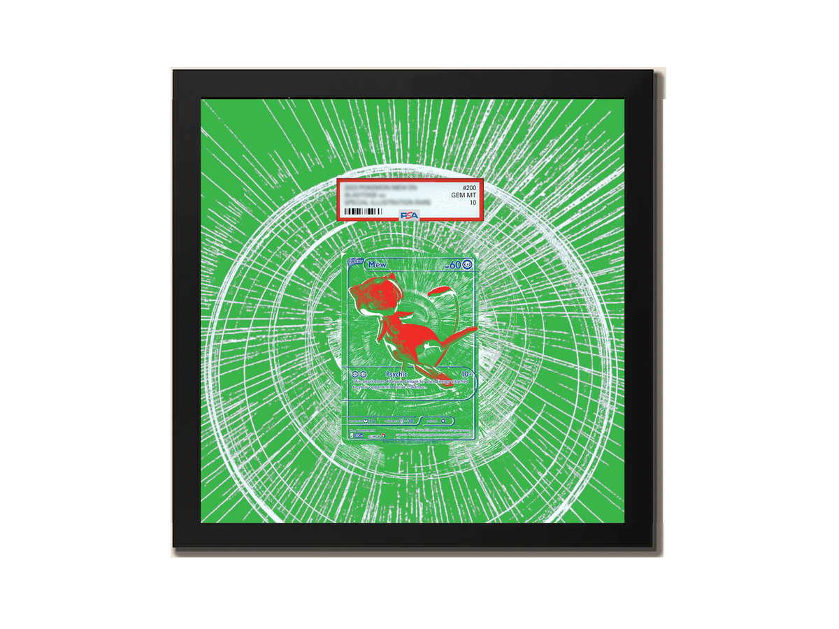 RGB Mew ( Green ) 30th Anniversary - Extended Artwork Metal Frame-1