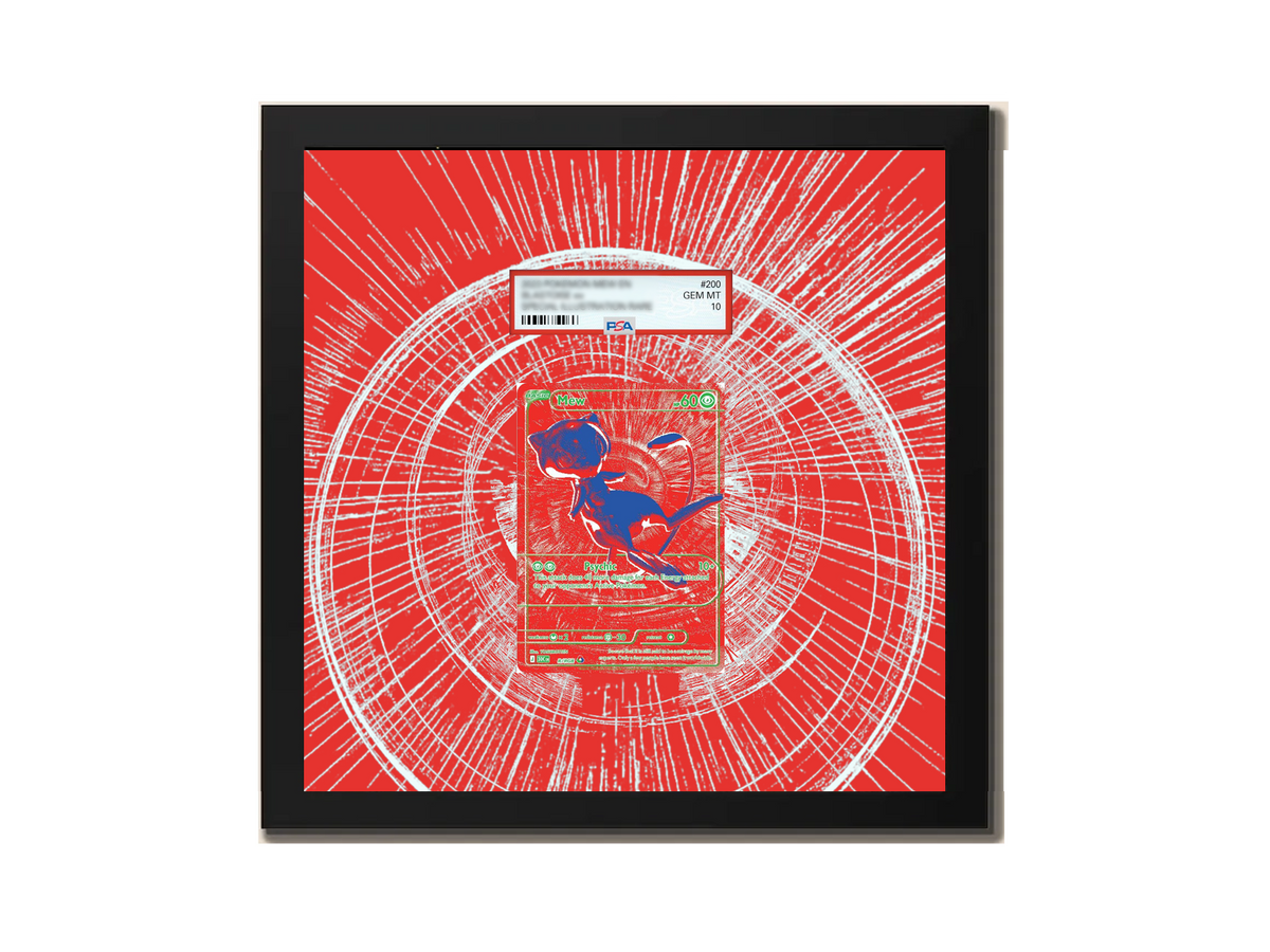 RGB Mew ( RED ) 30th Anniversary - Extended Artwork Metal Frame-1