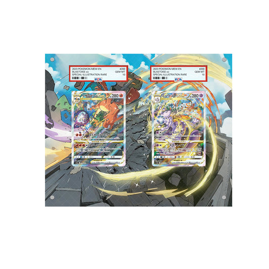 Charizard & Mewtwo VSTAR - Pokémon Extended Artwork Protective Card Display Case-1