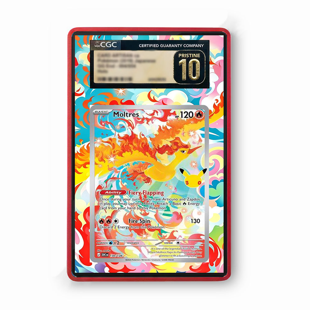 Moltres 130/128 - Gradeguardian Extended Artwork For Psa / Cgc / Bgs / Tag-4