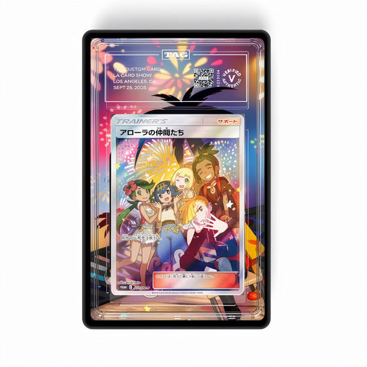 Alola Friends - Gradeguardian Extended Artwork For Psa / Cgc / Bgs / Tag-1