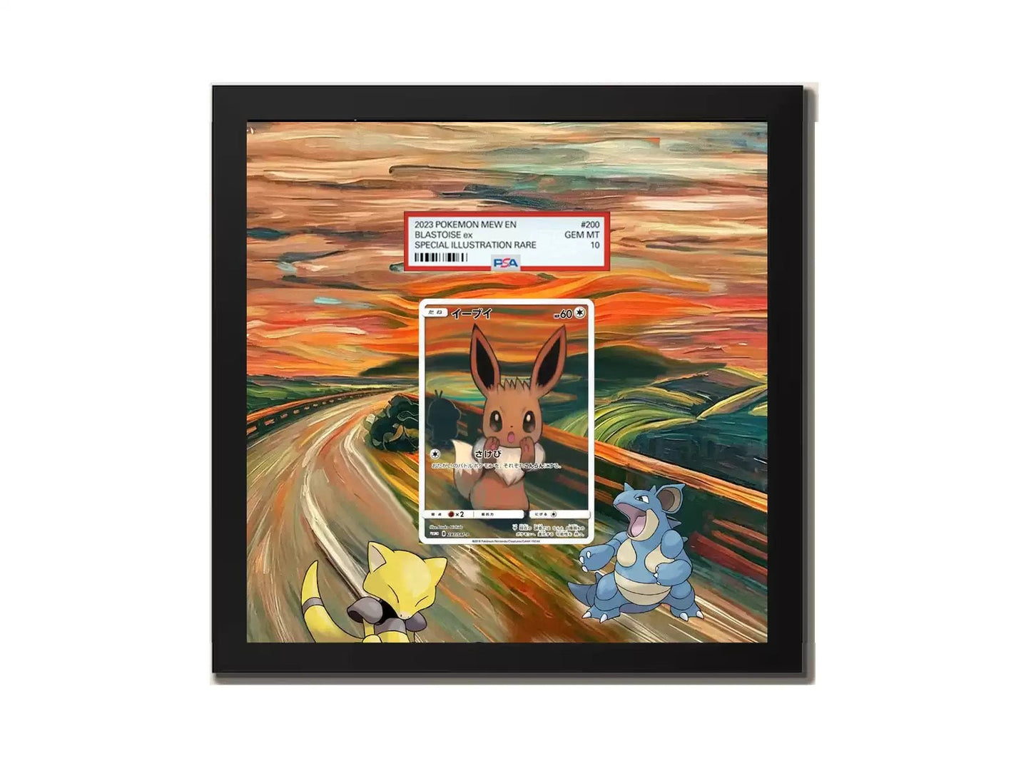Eevee 287/SM-P SCREAM Munch - Extended artwork Metal Frame