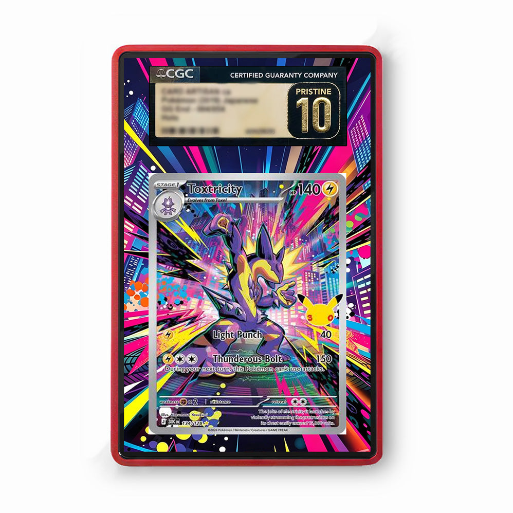 Toxtricity 134/128 30th Anniversary - Gradeguardian Extended Artwork For Psa / Cgc / Bgs / Tag-4