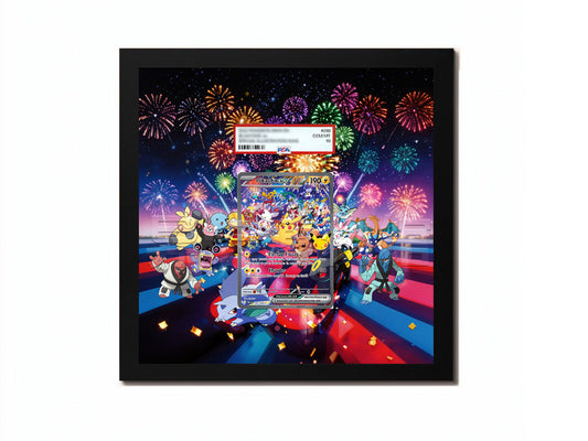 Pikachu ex 150/128 - Extended Artwork Metal Frame-1
