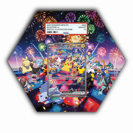 Pikachu 150/128 30th Anniversary - Pokémon Octax Extended Artwork Protective Card Wall Display Case-1