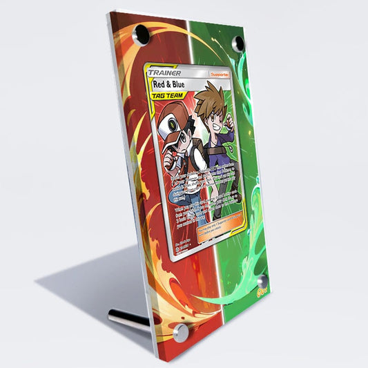 Red & Blue 234/236 Pokémon Extended Artwork Protective Card Display Case-1