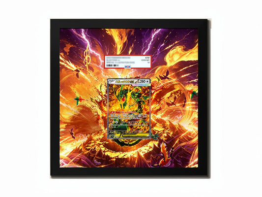 Mega Rayquaza ex 110/076 - Extended Artwork Metal Frame-1