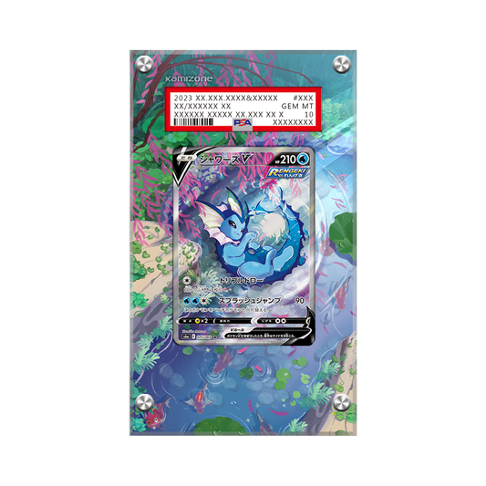 Vaporeon V Swsh181 Pokémon Extended Artwork Protective Card Display Case Psa/cgc/raw-1