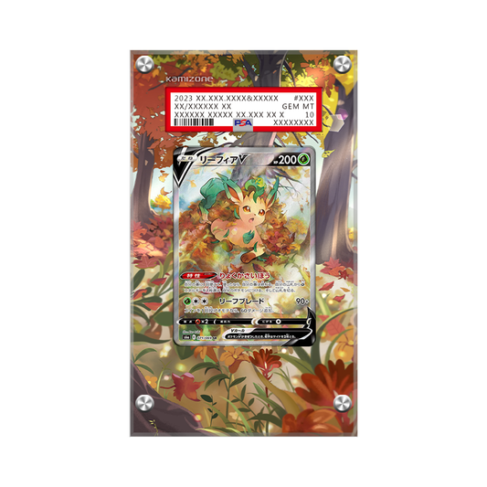 Leafeon V 167/203 Pokémon Extended Artwork Protective Card Display Case Psa/cgc/raw-1