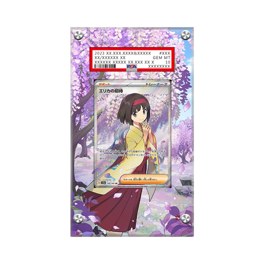 Erika's Invitation 196/165 Pokémon Extended Artwork Protective Display Case Psa/cgc/raw-1