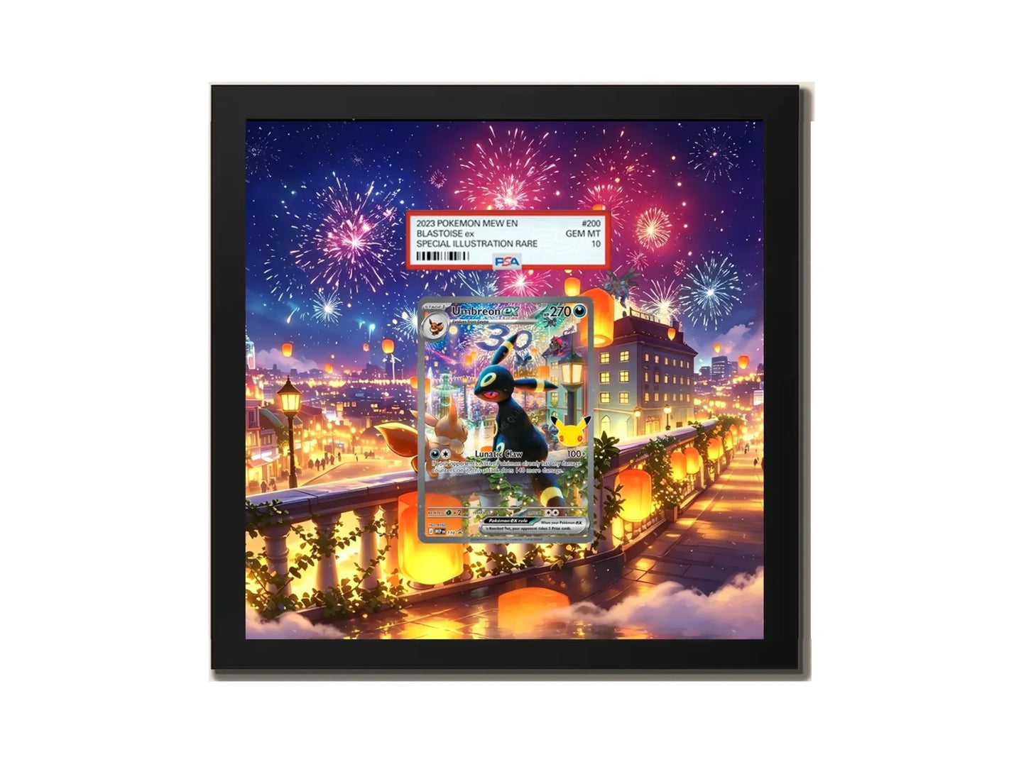 Umbreon EX 110 - Extended Artwork Metal Frame