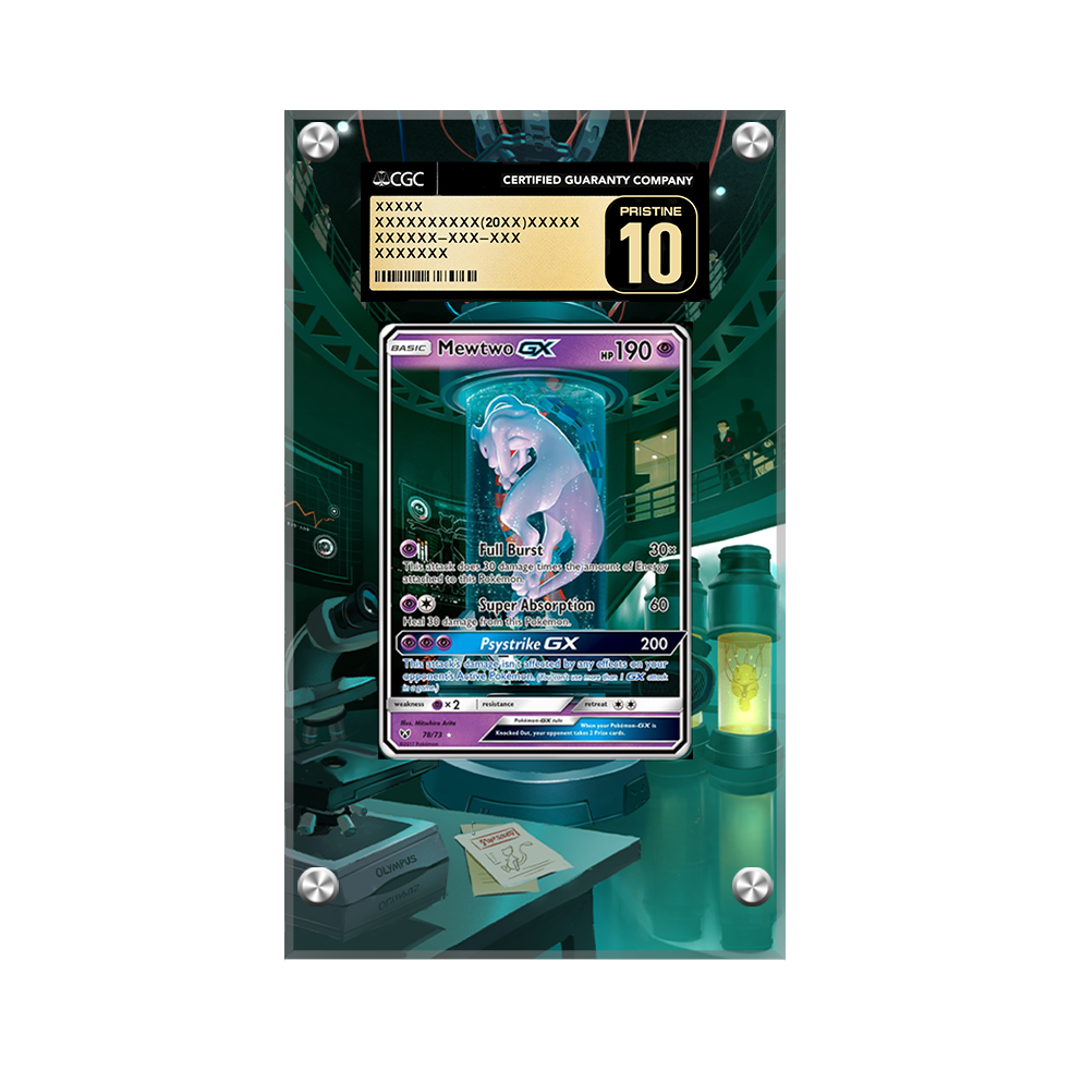Mewtwo GX 78/73 Pokémon Extended Artwork Protective Card Display Case-2