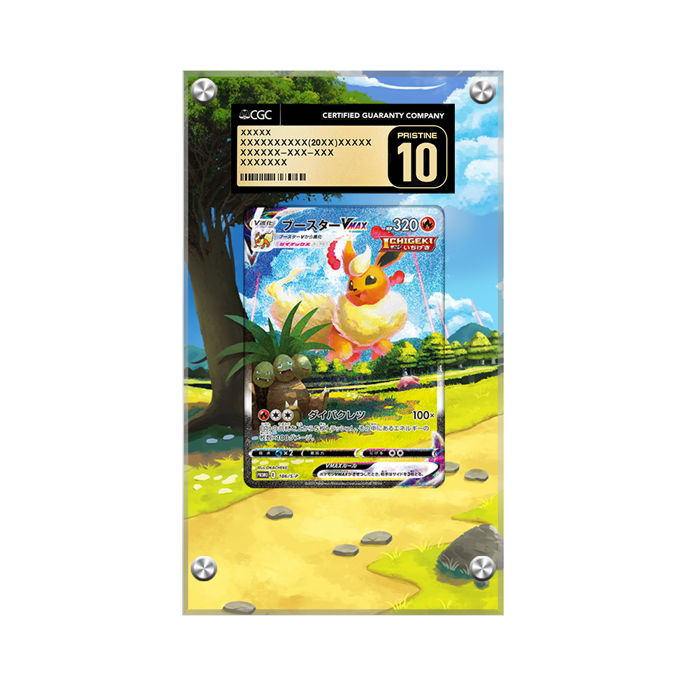 Flareon VMAX Swsh180 Pokémon Extended Artwork Protective Card Display Case Psa/cgc/raw-2