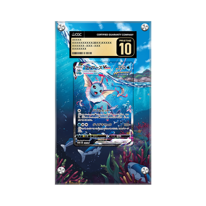Vaporeon VMAX Swsh182 Pokémon Extended Artwork Protective Card Display Case Psa/cgc/raw-2