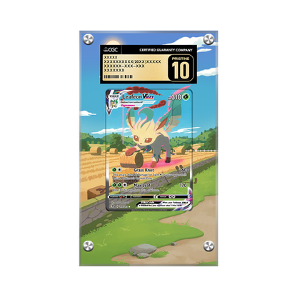 Leafeon VMAX 205/203 Pokémon Extended Artwork Protective Card Display Case Psa/cgc/raw-2