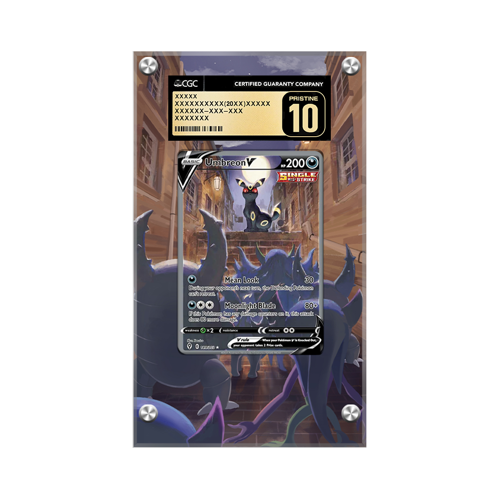 Umbreon V 189/203 Pokémon Extended Artwork Protective Card Display Case Psa/cgc/raw-2