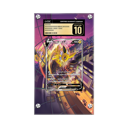 Jolteon V Swsh183 Pokémon Extended Artwork Protective Card Display Case Psa/cgc/raw-2