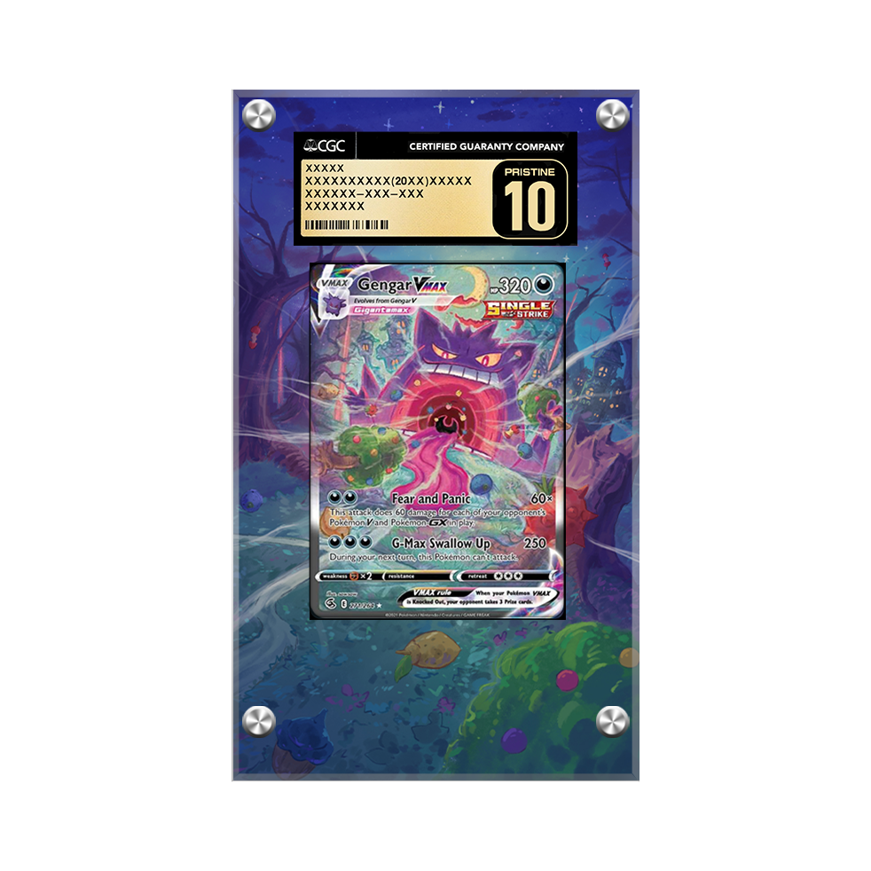 Gengar VMAX 271/264 Pokémon Extended Artwork Protective Card Display Case Psa/cgc/raw-2