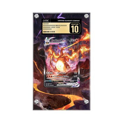 Charizard VMAX Swsh261 Pokémon Extended Artwork Protective Card Display Case Psa/cgc/raw-2