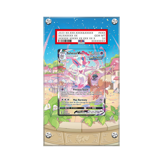Sylveon VMAX 212/203 Pokémon Extended Artwork Protective Card Display Case Psa/cgc/raw