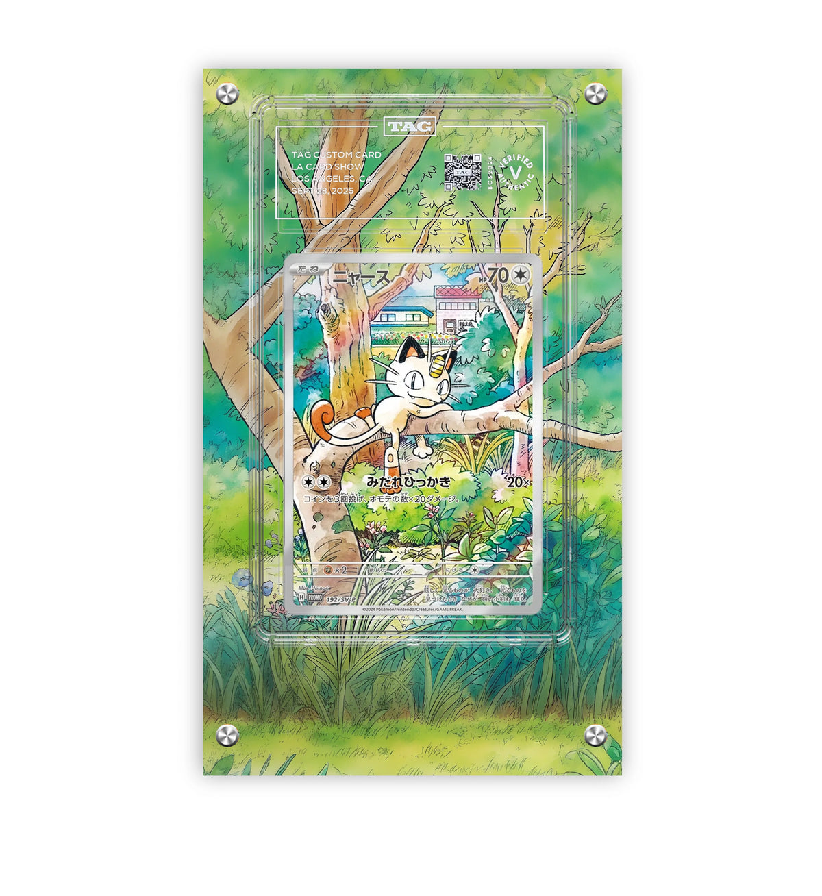 Meowth 192/sv-p - Pokémon Extended Artwork Protective Card Display Case Psa/cgc/tag/raw-3