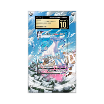 Ice Rider Calyrex VMAX 203/198 Pokémon Extended Artwork Display Case Psa/cgc/raw-2